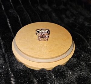 Sparkling Pink and Silver Ring